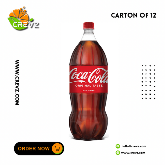 Coca Cola Original Taste Less Sugar Bottle (1.5L x 12)