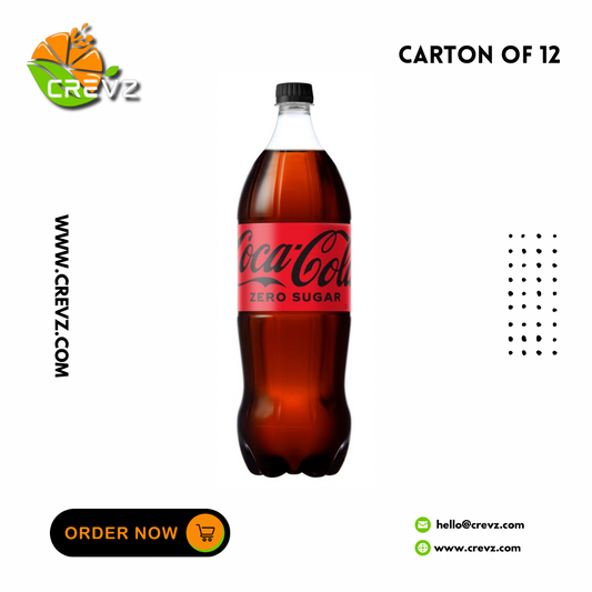 Coca Cola Zero Sugar Bottle (1.5L x 12)