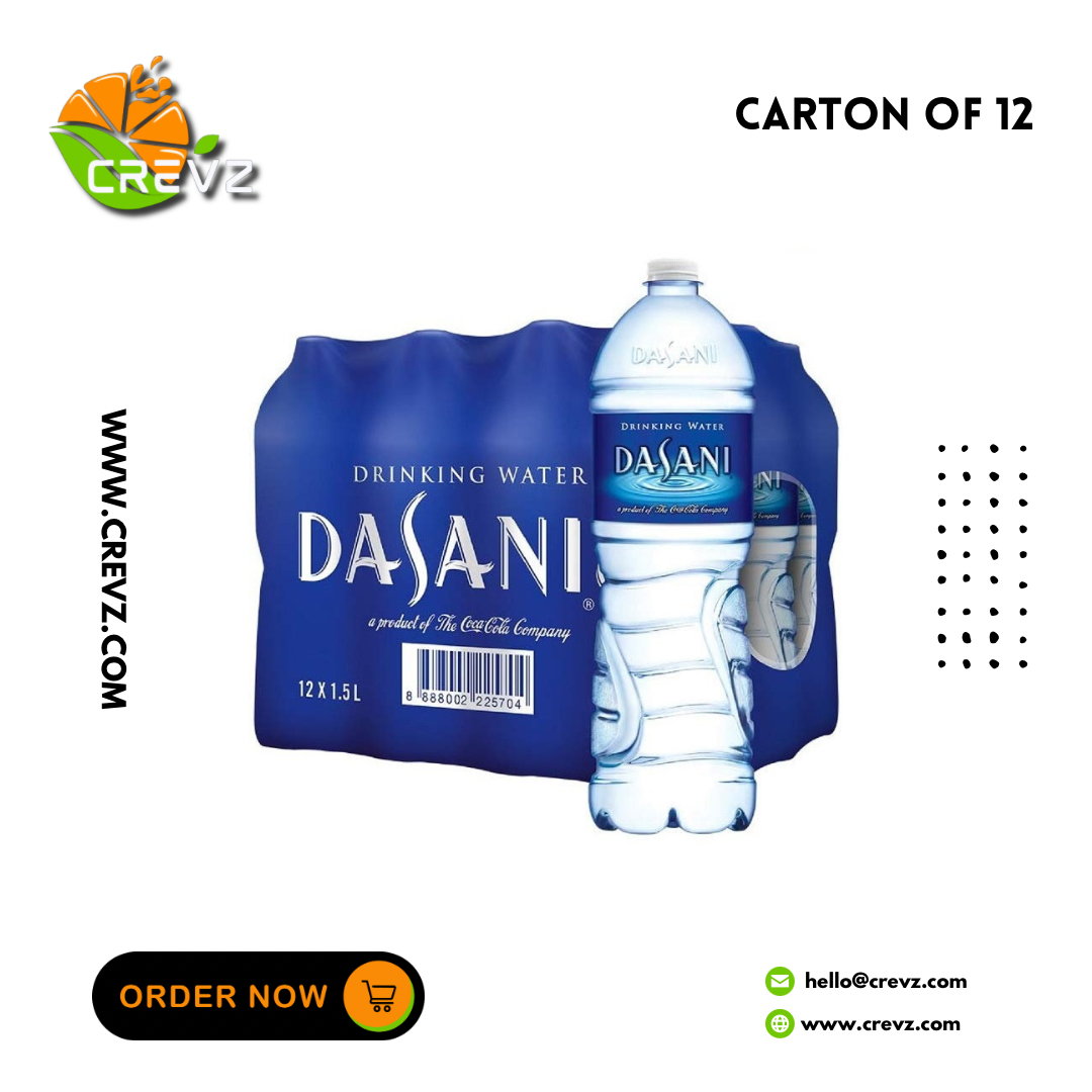 Dasani Drinking Water Bottle (1.5L x 12) – Crevz