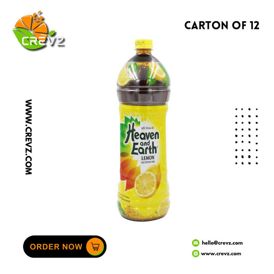 Heaven & Earth Ice Lemon Tea Bottle (1.5L x 12)