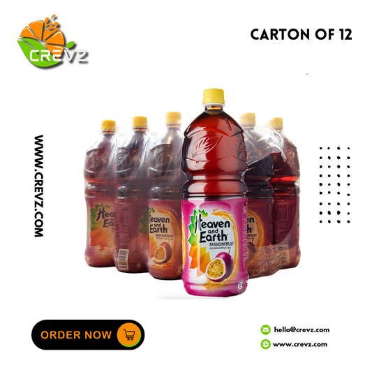 Heaven & Earth Passion Fruit Tea Bottle (1.5L x 12)