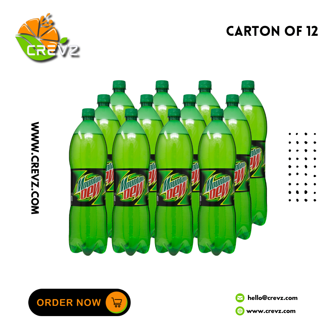 Mountain Dew 1.5L Bottle (1.5L x 12) – Crevz