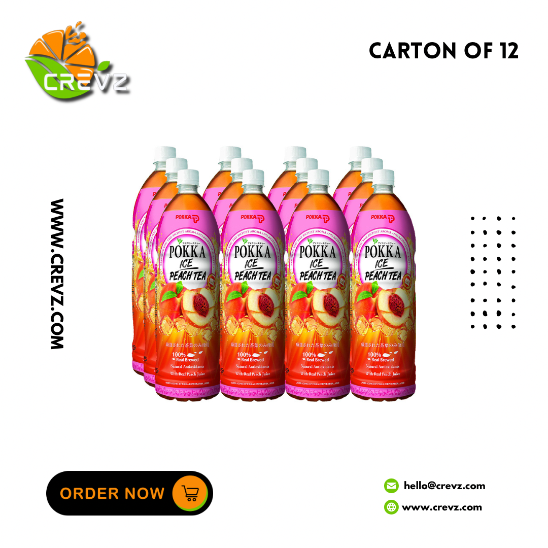 Pokka Peach Tea Bottle (1.5L x 12)