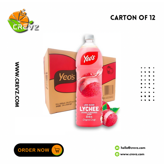 Yeos Lychee Bottle (1.5L x 12)