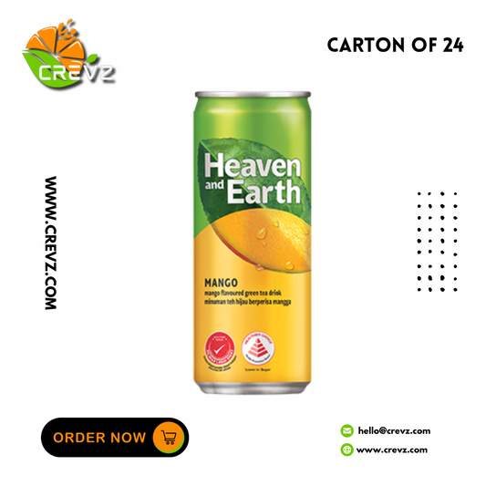 Heaven and Earth Mango Tea with Chamomile Can (300ml x 24)