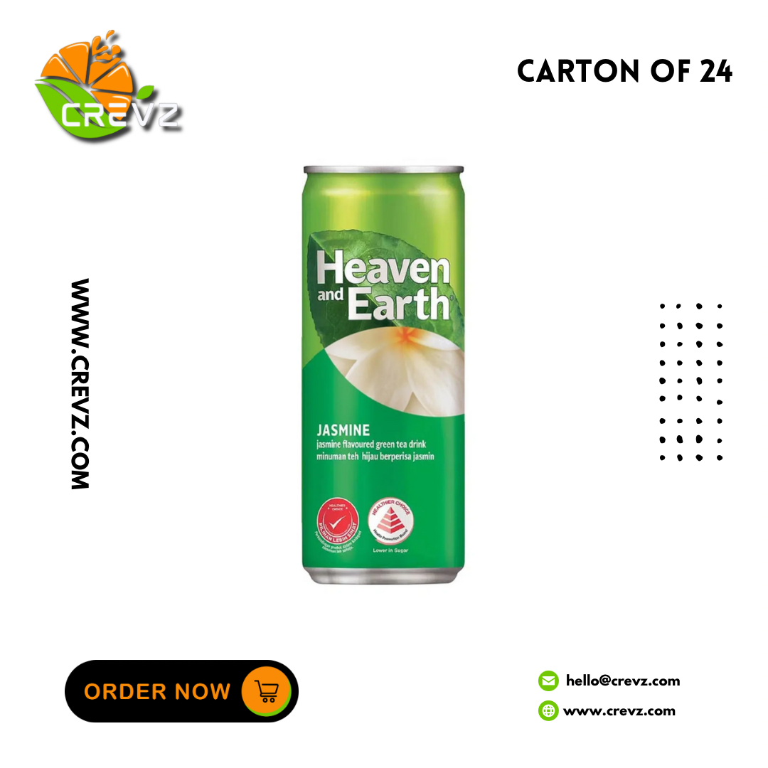 Heaven & Earth Jasmine Green Tea Can (300ml x 24)