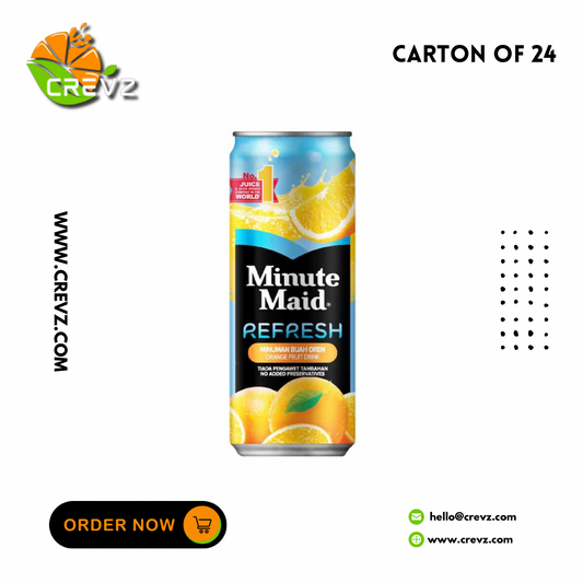 Minute Maid Orange Can (300ml x 24)