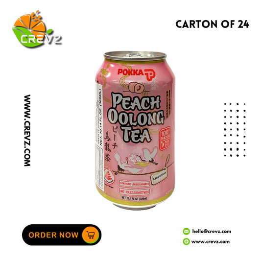 Pokka Peach Oolong Tea Can (300ml x 24)