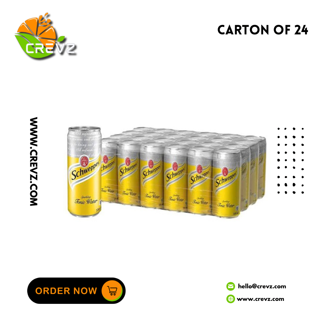 Schweppes Tonic Can (330ml x 24)