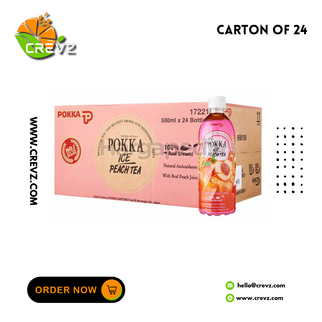 Pokka Ice Peach Tea (500ml x 24)