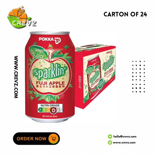 Pokka Sparklin' Fuji Apple Can (325ml x 24)