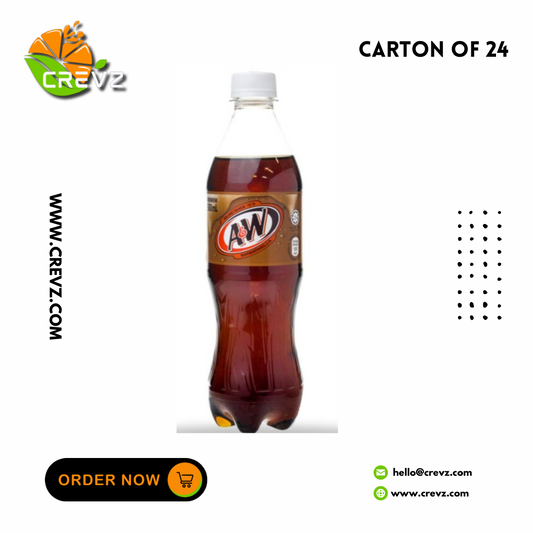 A&W Root Beer Bottle (500ml x 24)