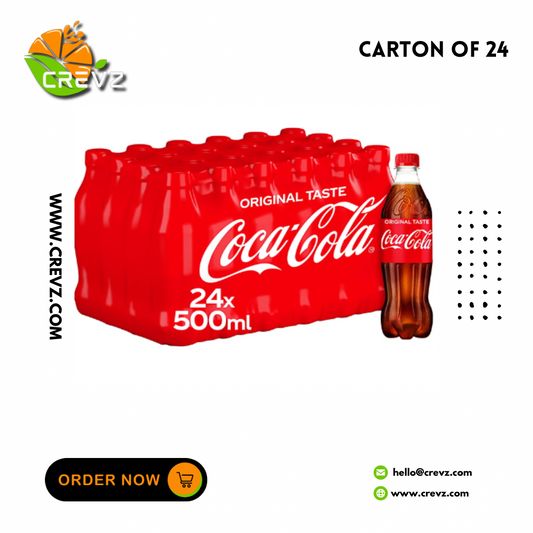 Coca Cola Original Taste Less Sugar Bottle (500ml x 24)