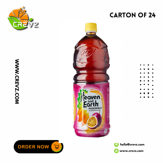 Heaven & Earth Bottle Drink - Passion Fruit Tea Bottle (500ml x 24)