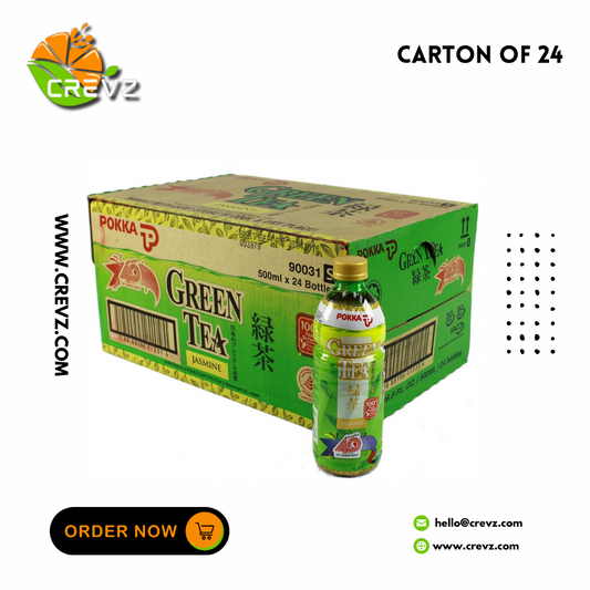 Pokka Green Tea Bottle (500ml x 24)