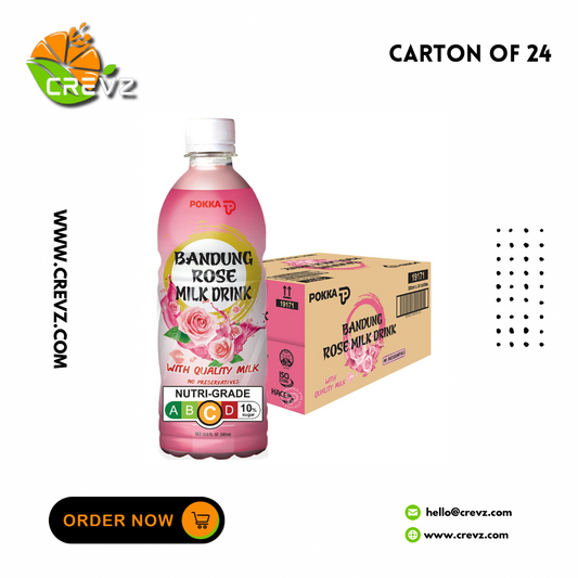 Pokka Bandung Rose Milk  (500ml x 24)