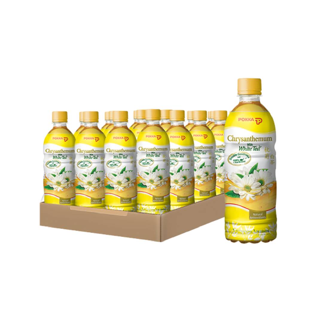 Pokka Chrysanthemum White Tea Bottle (500ml x 24)