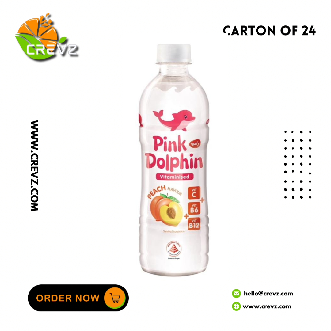 Pink Dolphin Peach Bottle (500ml x 24)