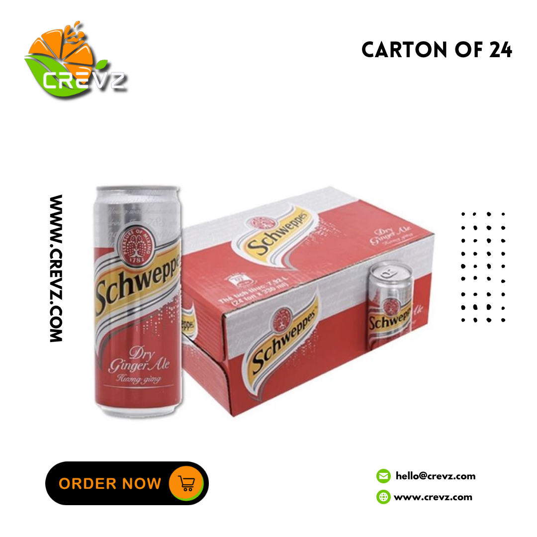 Schweppes DryGinger Ale (320ml x 24)