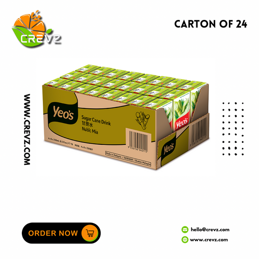 Yeo's Less Sugar Sugarcane Packet (6s x 4 x 250ml)