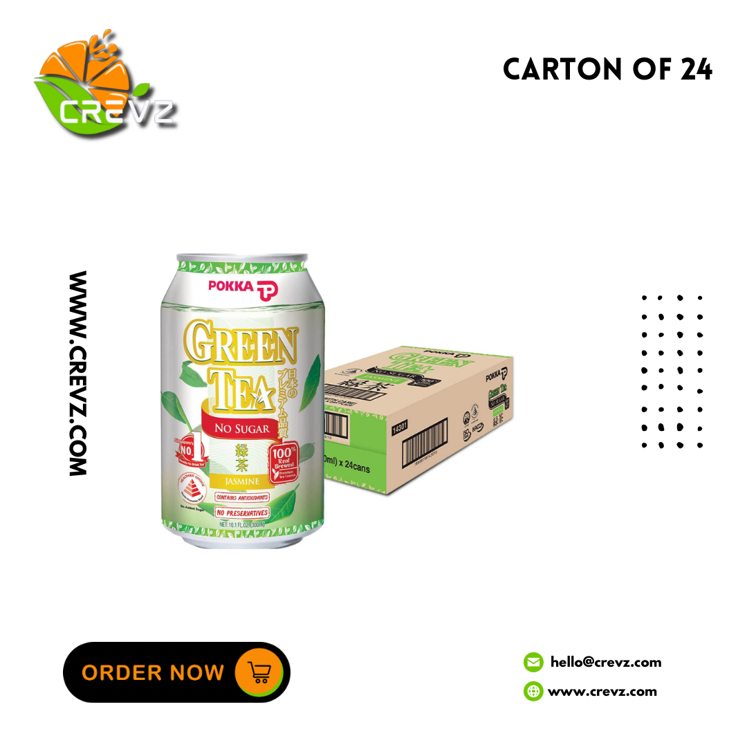 Pokka Green Tea Can (300ml x 24)