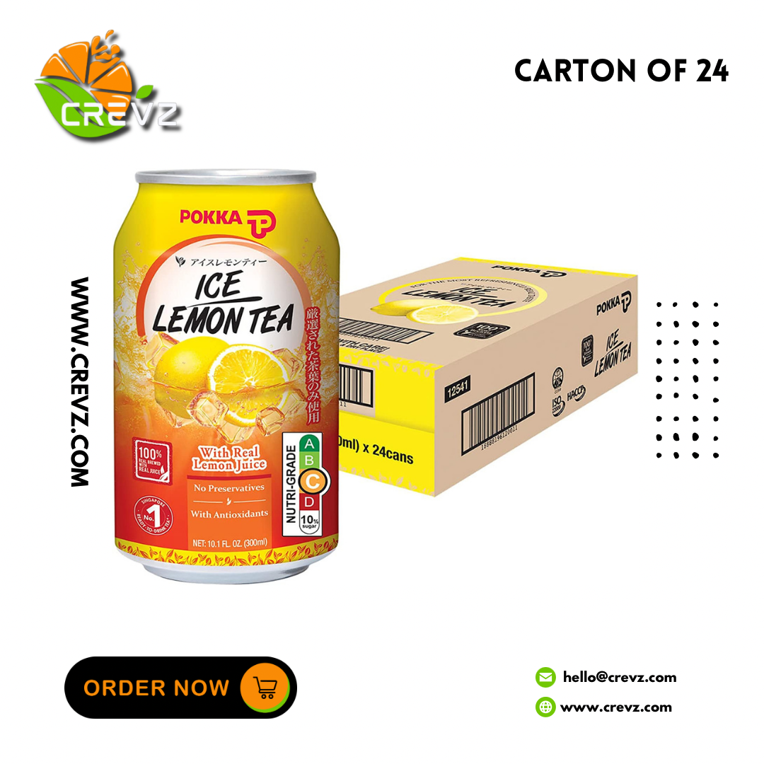 Pokka Ice Lemon Tea Can (300ml x 24)