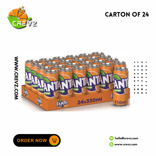 Fanta Orange Can (320ml x 24)